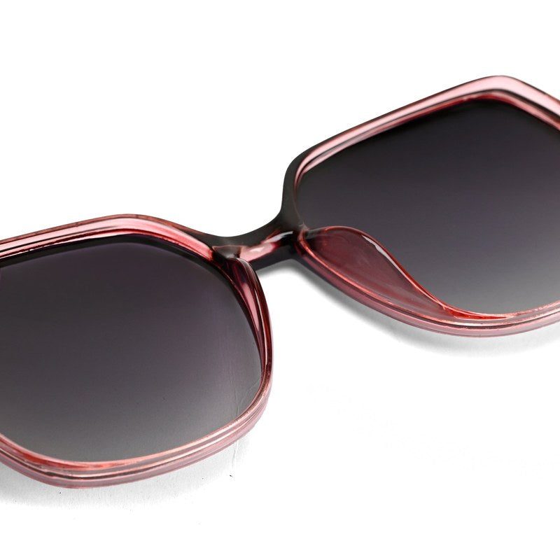 Noxara Gradient Red Large Full Rim Square Sunglasses for Women — Hashtag Eyewears