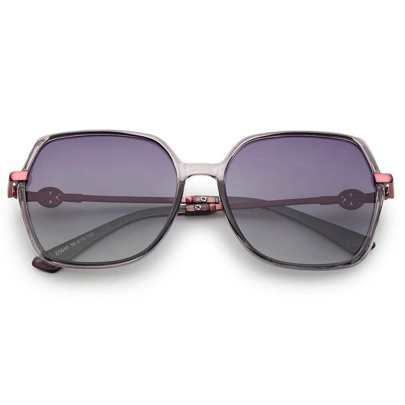 Noxara Purple Large Full Rim Square Sunglasses for Women — Hashtag Eyewears