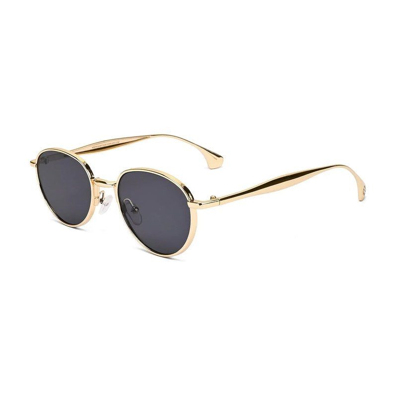Nuvira Gold Large Full Rim Oval Sunglasses for Men & Women — Hashtag Eyewears