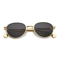 Nuvira Gold Large Full Rim Oval Sunglasses for Men & Women — Hashtag Eyewears