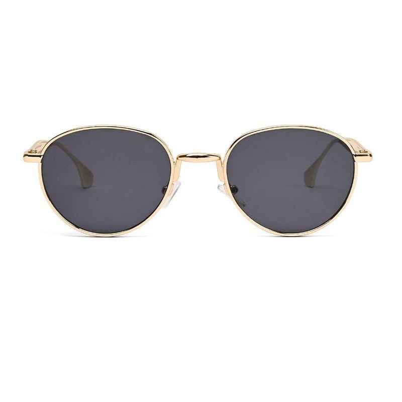 Nuvira Gold Large Full Rim Oval Sunglasses for Men & Women — Hashtag Eyewears