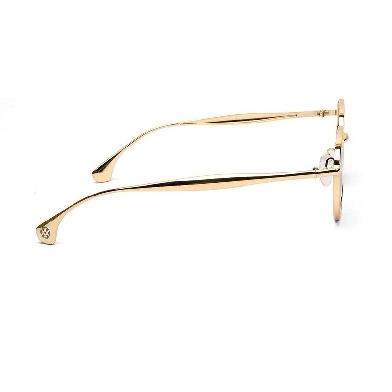 Nuvira Gold Large Full Rim Oval Sunglasses for Men & Women — Hashtag Eyewears