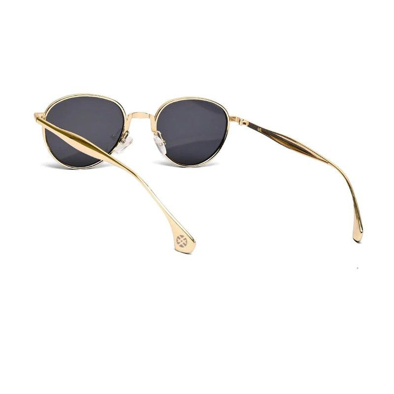 Nuvira Gold Large Full Rim Oval Sunglasses for Men & Women — Hashtag Eyewears