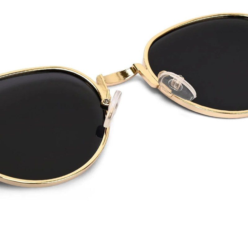 Nuvira Gold Large Full Rim Oval Sunglasses for Men & Women — Hashtag Eyewears