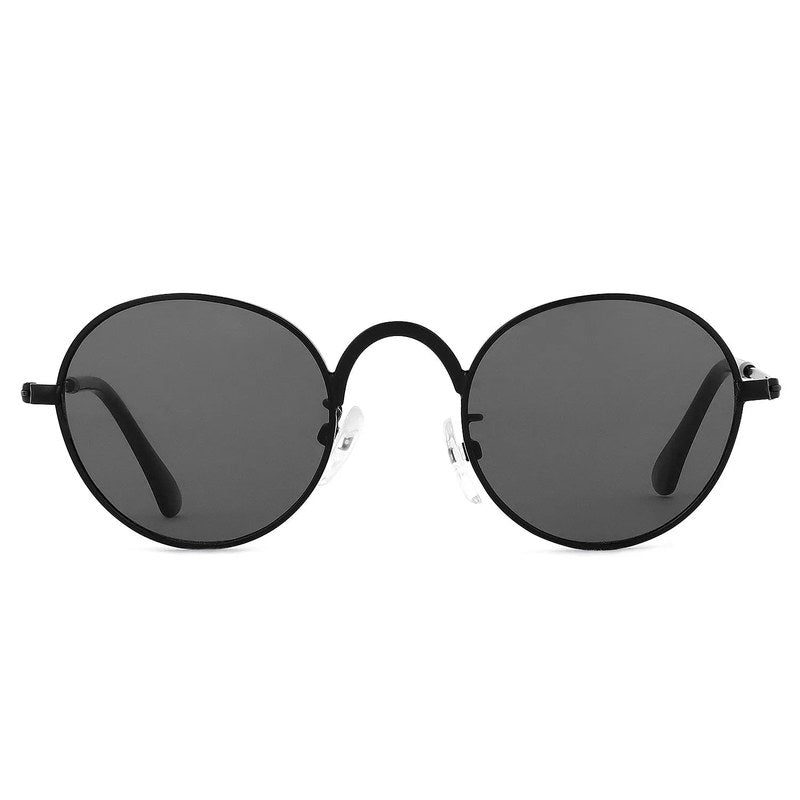Nylora Black Small Full Rim Round Sunglasses for Kids — Hashtag Eyewears