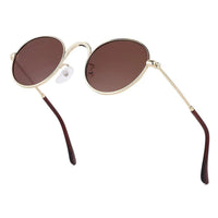 Nylora Brown Small Full Rim Round Sunglasses for Kids — Hashtag Eyewears