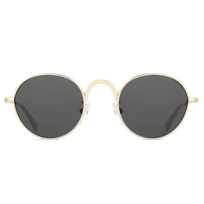 Nylora Grey Small Full Rim Round Sunglasses for Kids — Hashtag Eyewears