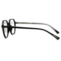 Nymora Black Medium Full Rim Hexagonal Clip-on for Men — Hashtag Eyewears