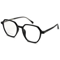 Nymora Black Medium Full Rim Hexagonal Clip-on for Men — Hashtag Eyewears