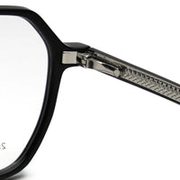 Nymora Black Medium Full Rim Hexagonal Clip-on for Men — Hashtag Eyewears
