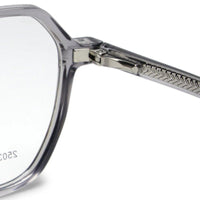 Nymora Grey Medium Full Rim Hexagonal Clip-on for Men — Hashtag Eyewears