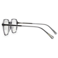 Nymora Grey Medium Full Rim Hexagonal Clip-on for Men — Hashtag Eyewears