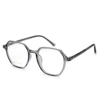 Nymora Grey Medium Full Rim Hexagonal Clip-on for Men — Hashtag Eyewears