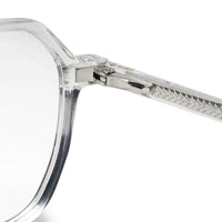 Nymora Transparent Medium Full Rim Hexagonal Clip-on for Men — Hashtag Eyewears