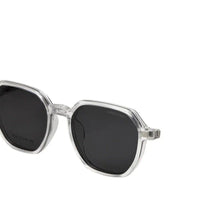 Nymora Transparent Medium Full Rim Hexagonal Clip-on for Men — Hashtag Eyewears