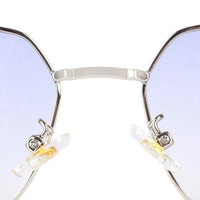 Nyxora Silver Medium Full Rim Rectangle Sunglasses for Men & Women — Hashtag Eyewears