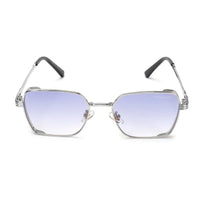 Nyxora Silver Medium Full Rim Rectangle Sunglasses for Men & Women — Hashtag Eyewears