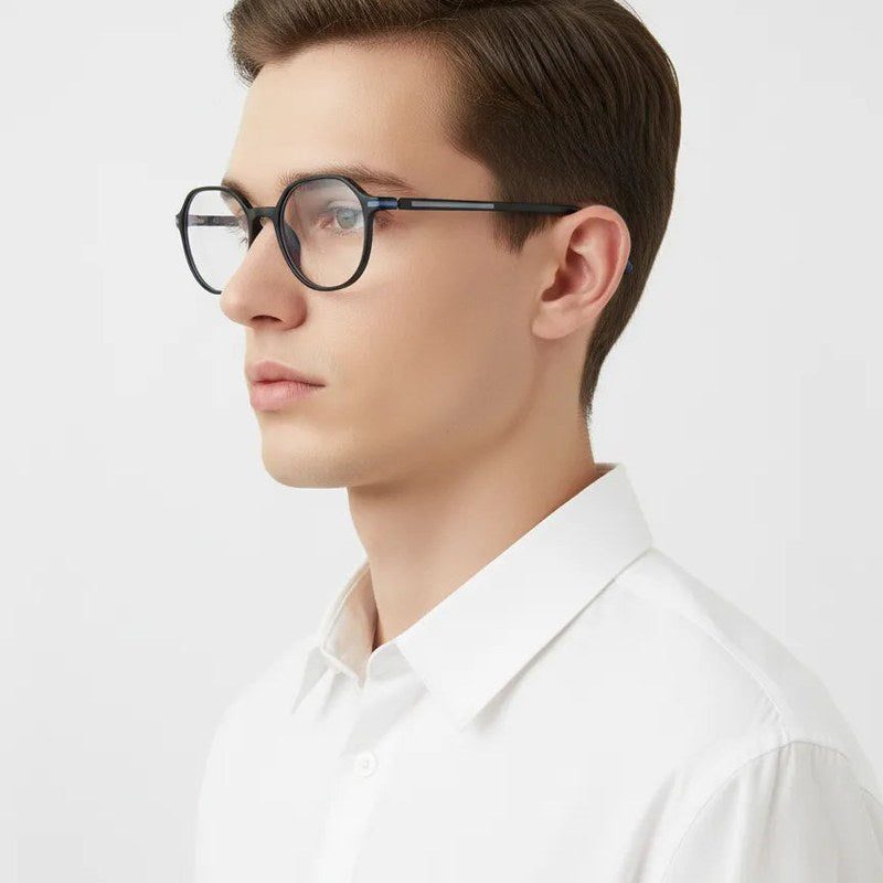 Optibul Black Medium Full Rim Square Computer Glasses for Men & Women — Hashtag Eyewears