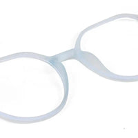 Optibul | Transparent Light Blue & Transparent White Medium Full Rim HEXAGON Computer Glasses for Men & Women [Blue Block]