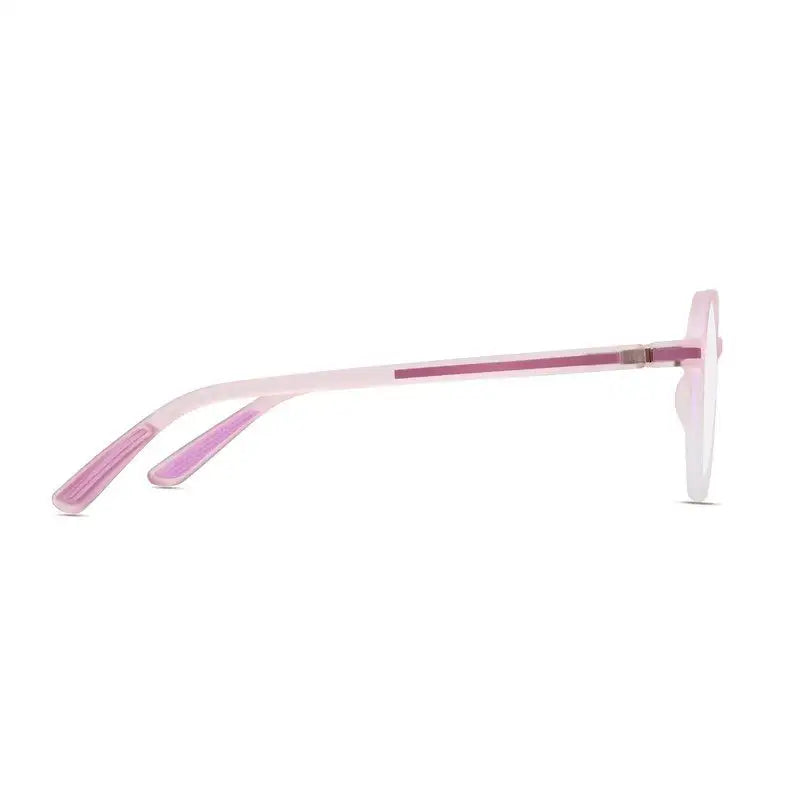 Optibul | Transparent Pink & Transparent White Medium Full Rim HEXAGON Computer Glasses for Men & Women [Blue Block]