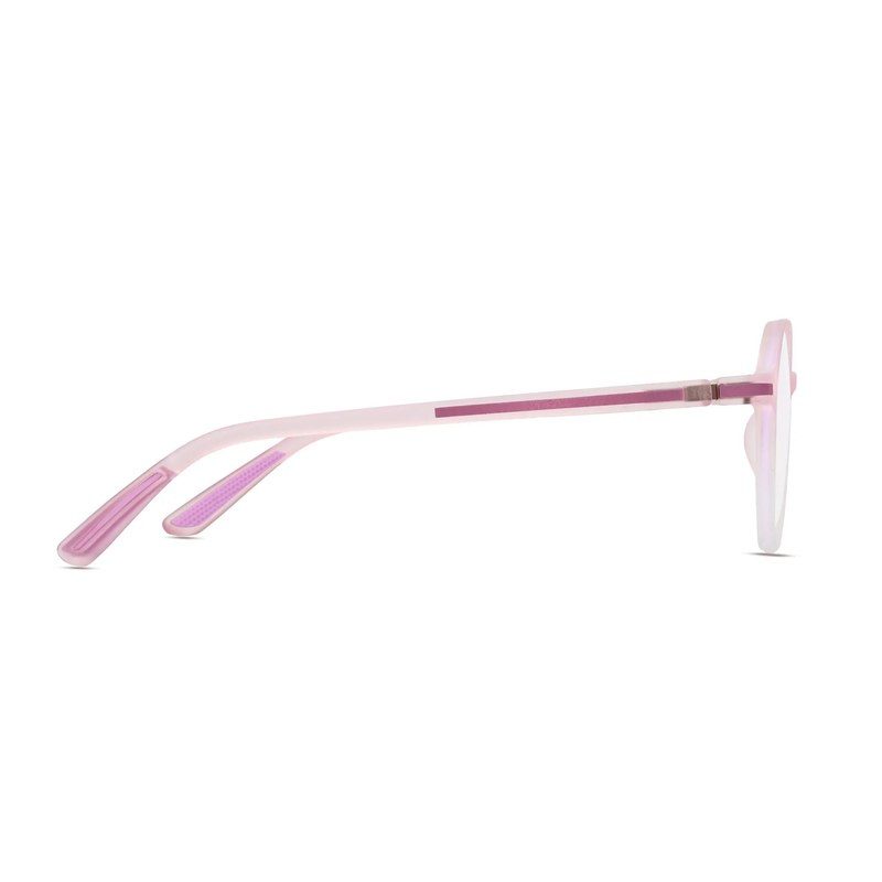 Optibul Transparent Pink & Transparent White Medium Full Rim Square Computer Glasses for Men & Women — Hashtag Eyewears