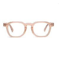 OptiShift | Transparent Cream Medium Full Rim Square Computer Glasses for Men & Women [Photochromic]