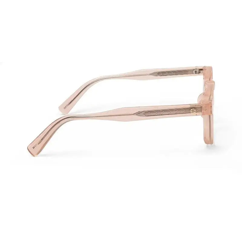 OptiShift | Transparent Cream Medium Full Rim Square Computer Glasses for Men & Women [Photochromic]