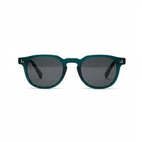 OptiShift | Transparent Grey Medium Full Rim Square Computer Glasses for Men & Women [Photochromic]