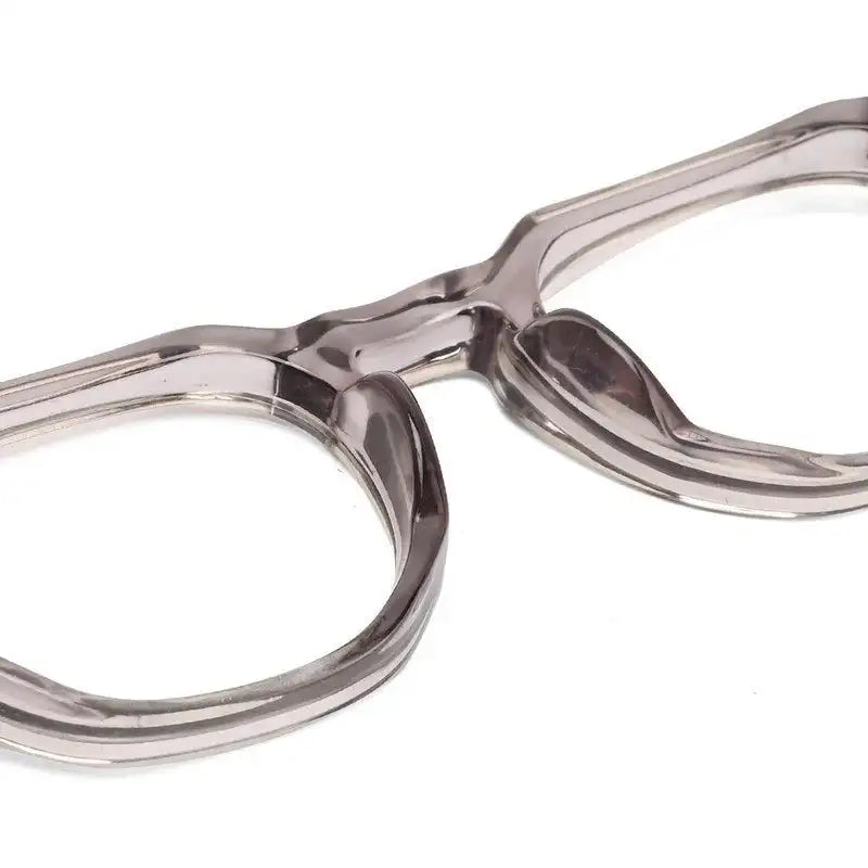 OptiShift | Transparent Grey Medium Full Rim Square Computer Glasses for Men & Women [Photochromic]