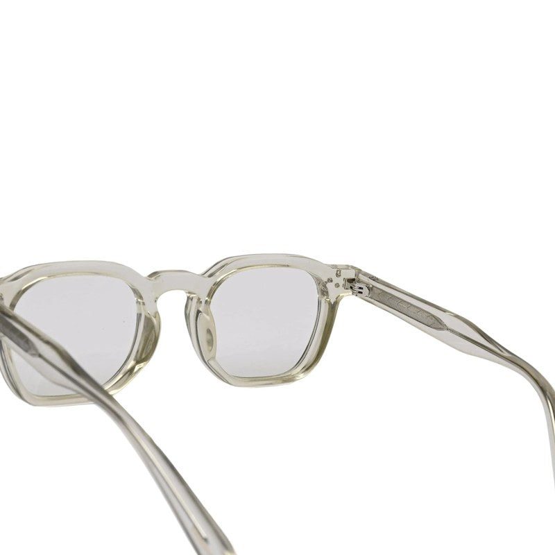 OptiShift Transparent Light Green Medium Full Rim Square Computer Glasses for Men & Women — Hashtag Eyewears