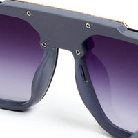 Orbis Gradient Blue Large Full Rim Square Sunglasses for Men — Hashtag Eyewears