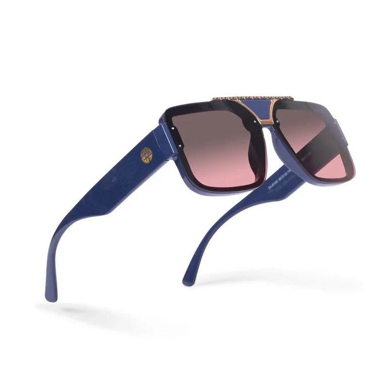 Orbis Gradient Grey Pink Large Full Rim Square Sunglasses for Men — Hashtag Eyewears