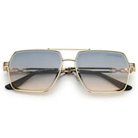 Orbital | Golden Black Medium Full Rim Rectangle Sunglasses for Men & Women [UV-protected]