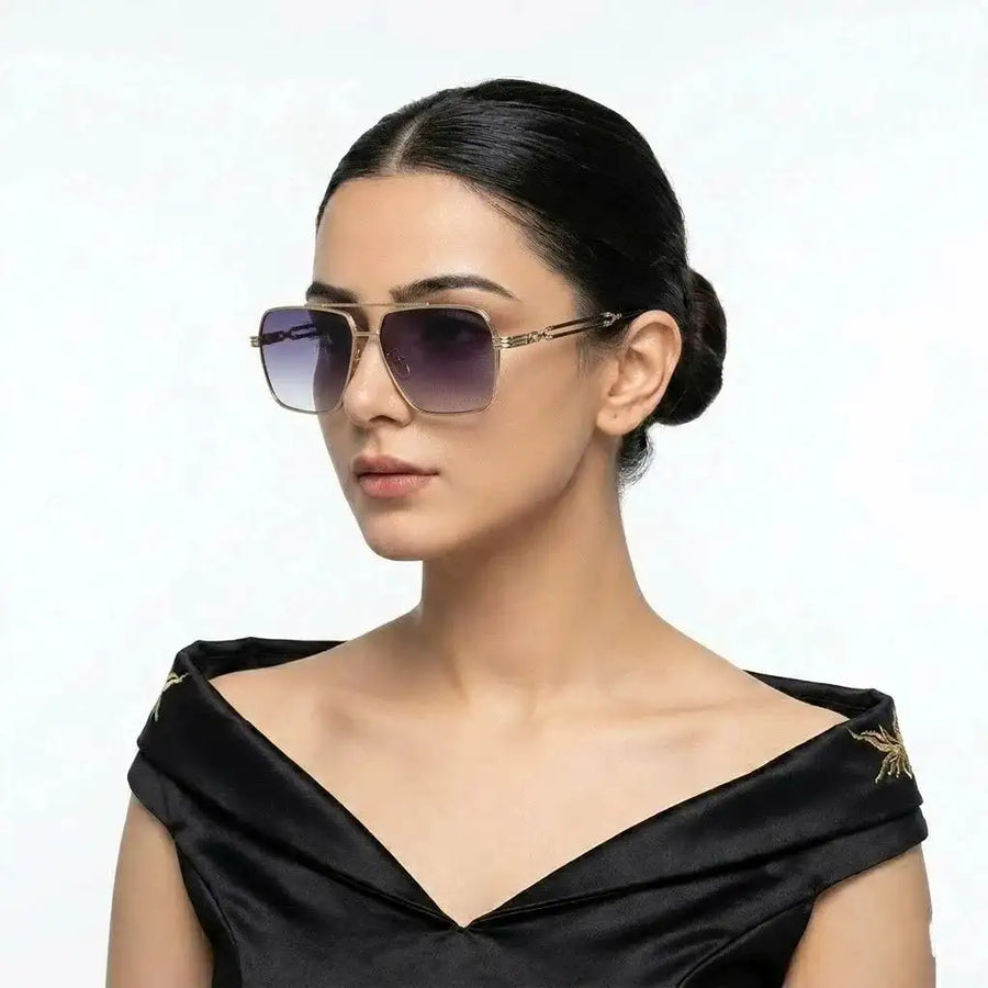 Orbital | Gradient Green Medium Full Rim Rectangle Sunglasses for Men & Women [UV-protected]