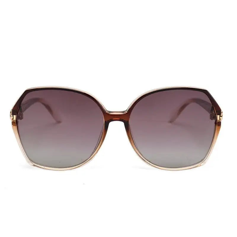 Orya | Brown Gold Medium Full Rim Butterfly Sunglasses for Women [Polarized]