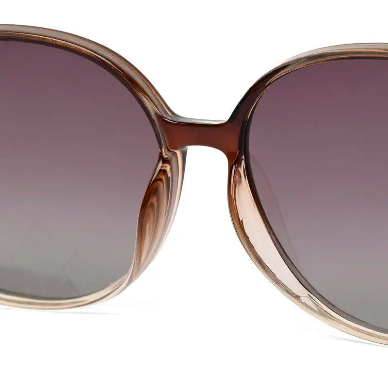 Orya | Brown Gold Medium Full Rim Butterfly Sunglasses for Women [Polarized]