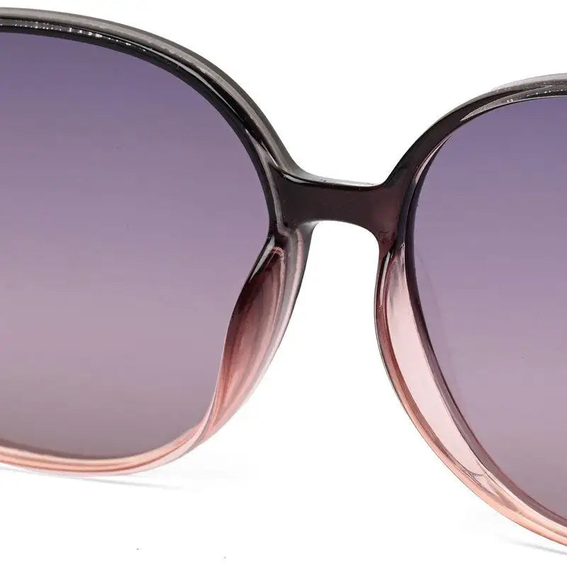 Orya | Gradient Black Purple Medium Full Rim Butterfly Sunglasses for Women [Polarized]