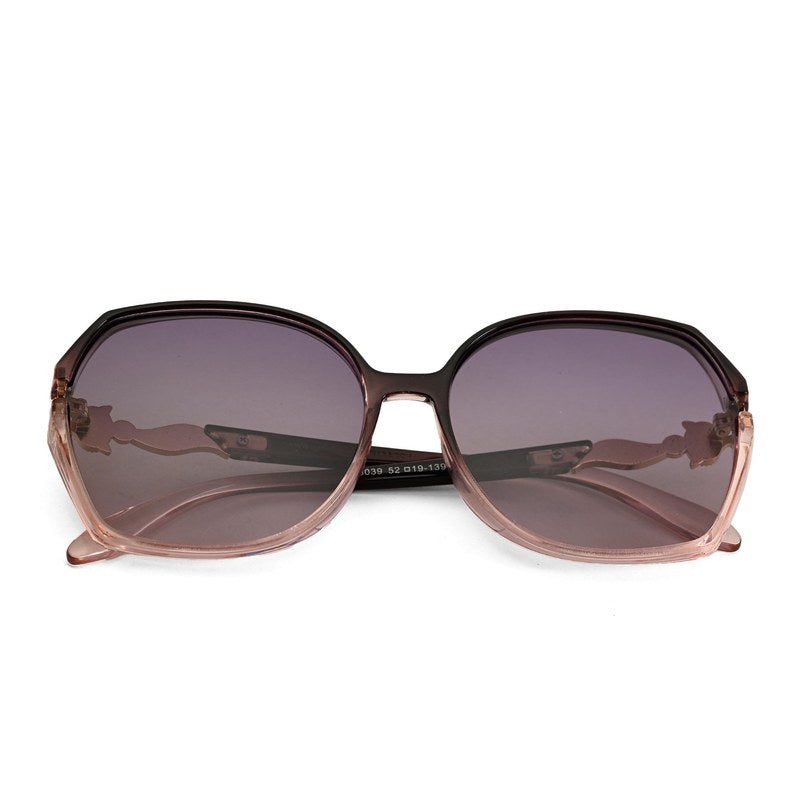 Orya | Gradient Black Purple Medium Full Rim Butterfly Sunglasses for Women [Polarized]