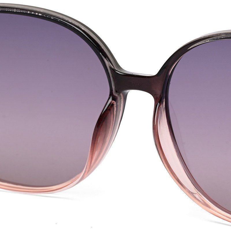 Orya | Gradient Black Purple Medium Full Rim Butterfly Sunglasses for Women [Polarized]