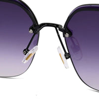 Parion Black Medium Full Rim Pentagon Sunglasses for Women — Hashtag Eyewears