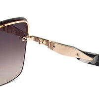 Parion Golden Medium Full Rim Pentagon Sunglasses for Women — Hashtag Eyewears
