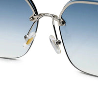Parion Gradient Black and Silver Medium Full Rim Oversized Sunglasses for Women — Hashtag Eyewears