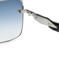 Parion Gradient Black and Silver Medium Full Rim Oversized Sunglasses for Women — Hashtag Eyewears