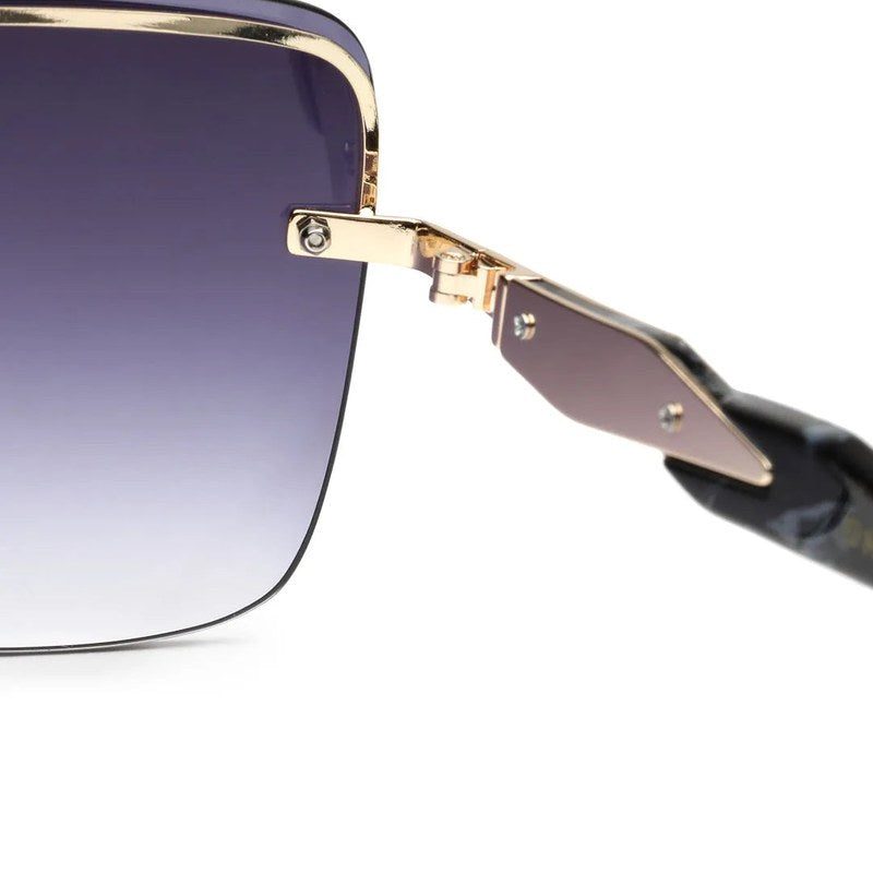 Parion Gradient Black Medium Full Rim Oversized Sunglasses for Women — Hashtag Eyewears