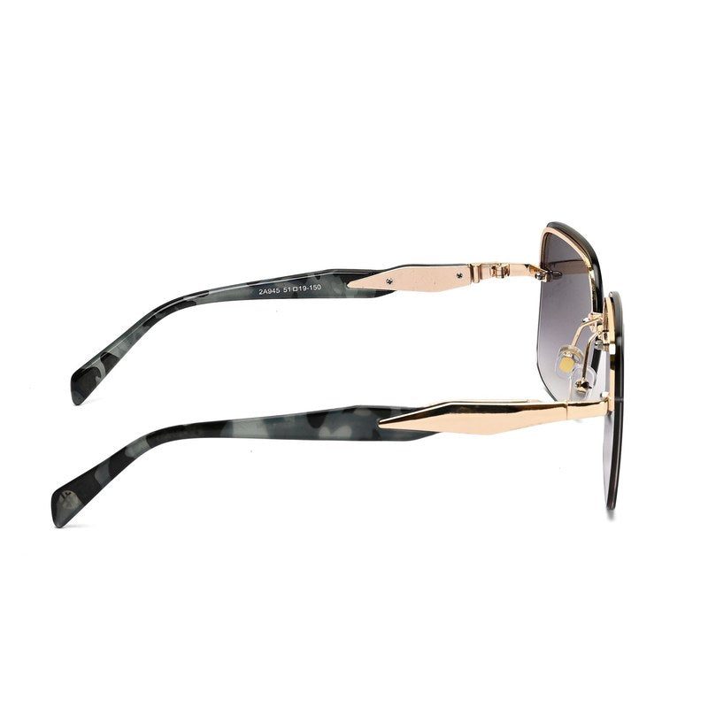 Parion Gradient Brown Medium Full Rim Pentagon Sunglasses for Women — Hashtag Eyewears