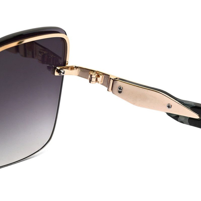 Parion Gradient Brown Medium Full Rim Pentagon Sunglasses for Women — Hashtag Eyewears