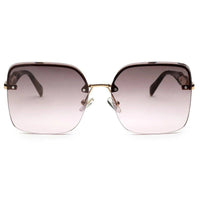 Parion Gradient Brown & Pink Medium Full Rim Oversized Sunglasses for Women — Hashtag Eyewears