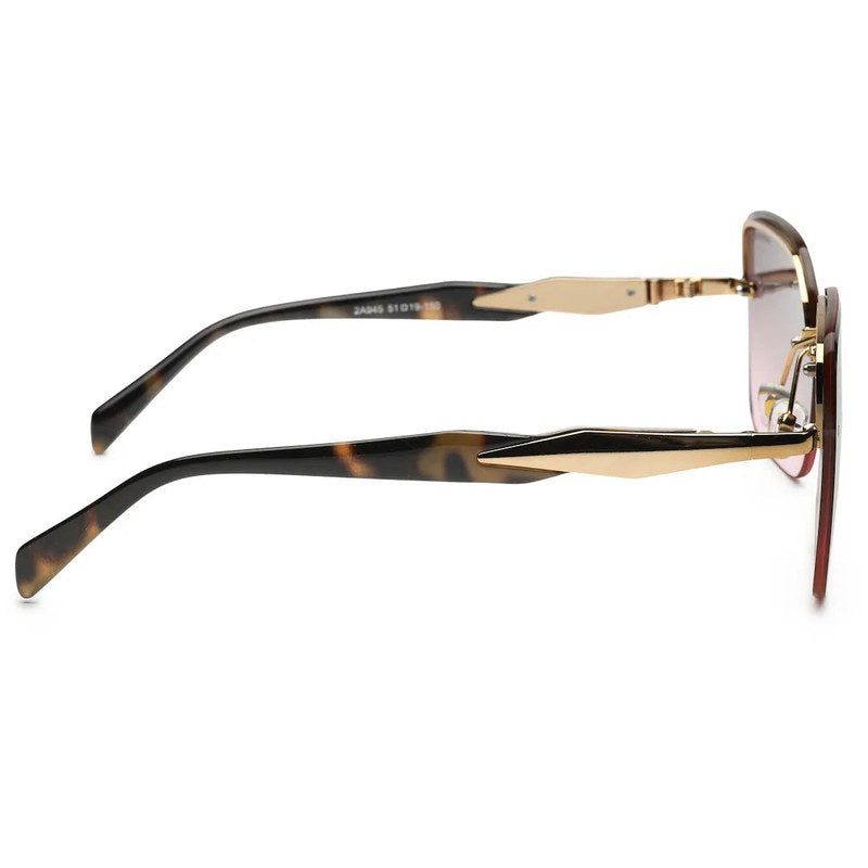 Parion Gradient Brown & Pink Medium Full Rim Oversized Sunglasses for Women — Hashtag Eyewears