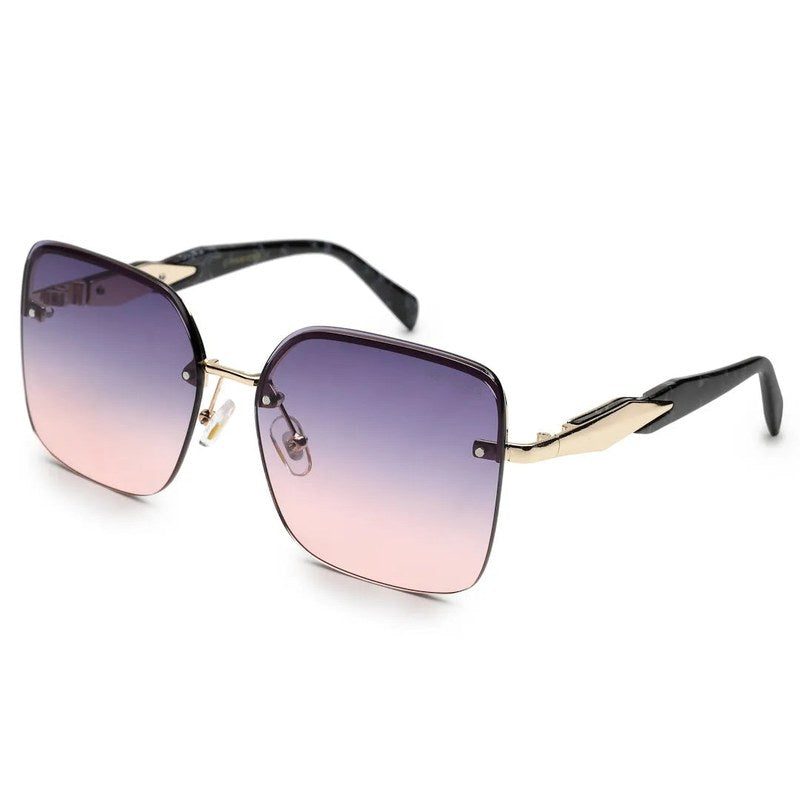 Parion Gradient Purple & Pink Medium Full Rim Oversized Sunglasses for Women — Hashtag Eyewears