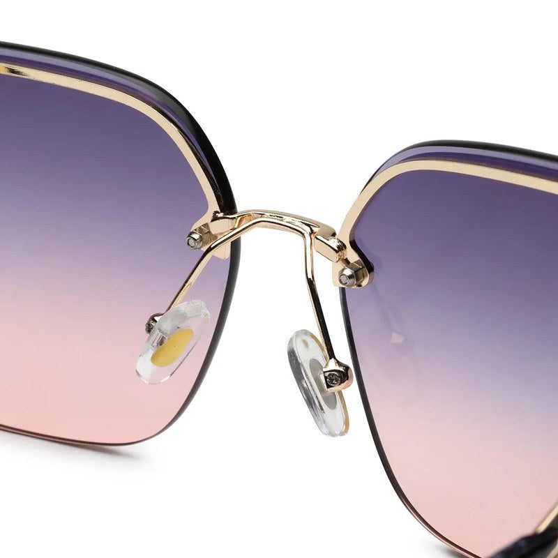Parion Gradient Purple & Pink Medium Full Rim Oversized Sunglasses for Women — Hashtag Eyewears